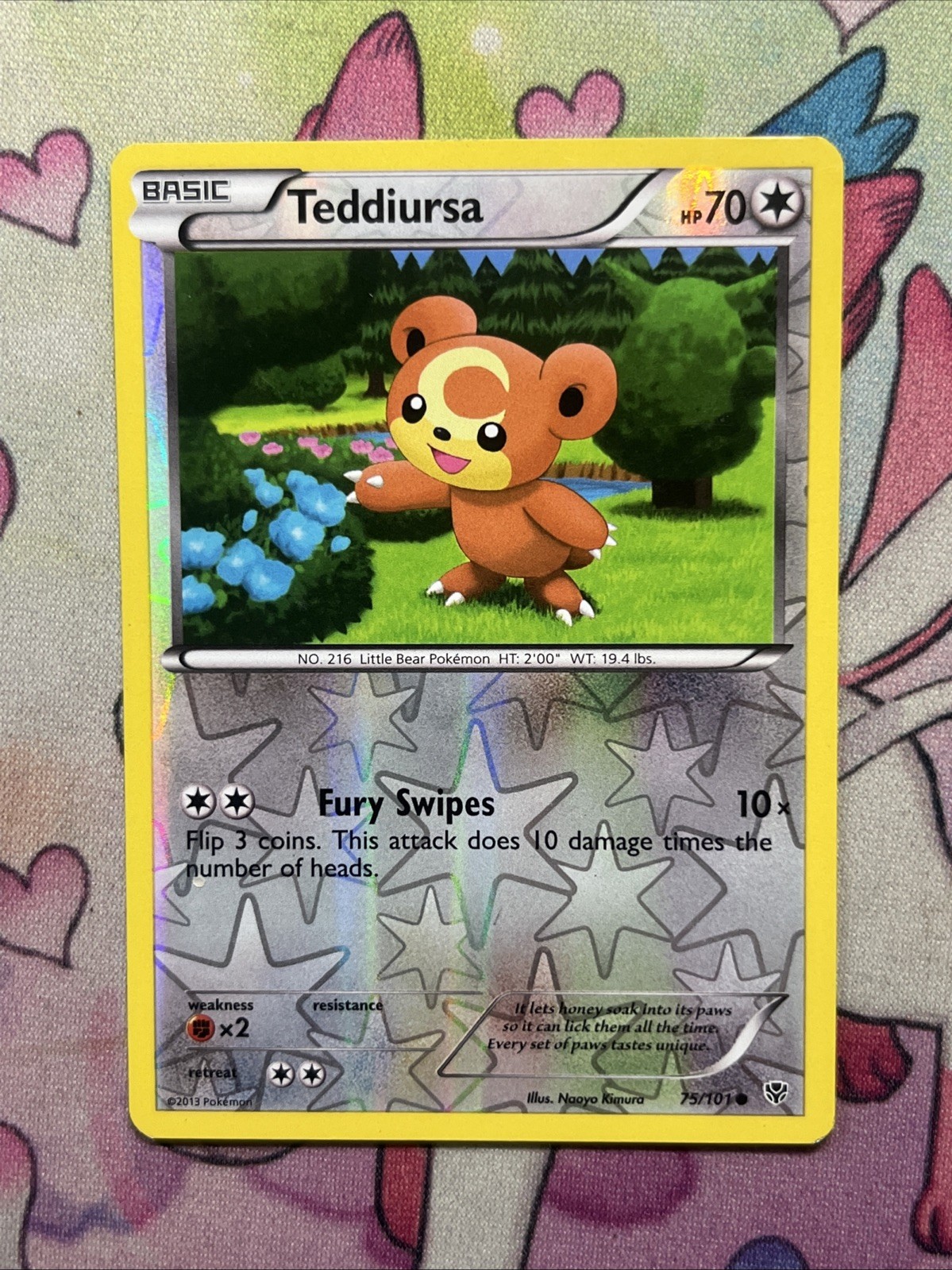 Teddiursa 75/101 - REVERSE HOLO - Plasma Blast - LP