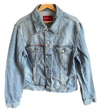 Ben Sherman Light Blue Denim Jean Jacket Cotton Button Pockets Slim-fit 14/16 Uk