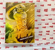 Francisco Lindor 2021 Topps Fire Gold Minted We Have Liftoff #WHL-6 Mets