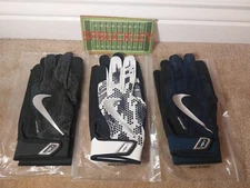 NIKE VAPOR ELITE ADULT  BASEBALL BATTING GLOVES, PGB494, NWT