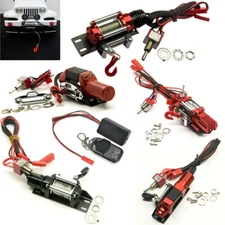 Metal Automatic Wired Winch Switch Remote Control For 1:10 RC Crawler Car SCX10