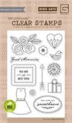 HERO ARTS - ACRYLIC STAMPS - ADORE GOOD MEMORIES