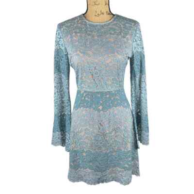 WAYF Blue Lace Overlay Dress Small | eBay WAYF Blue Lace Overlay Dress Small | eBay