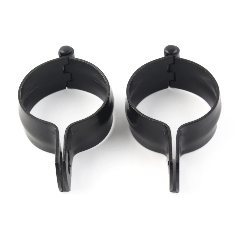 2Pcs Black Motorcycle Fork Clamp Turn Signal Light Bracket Holder  