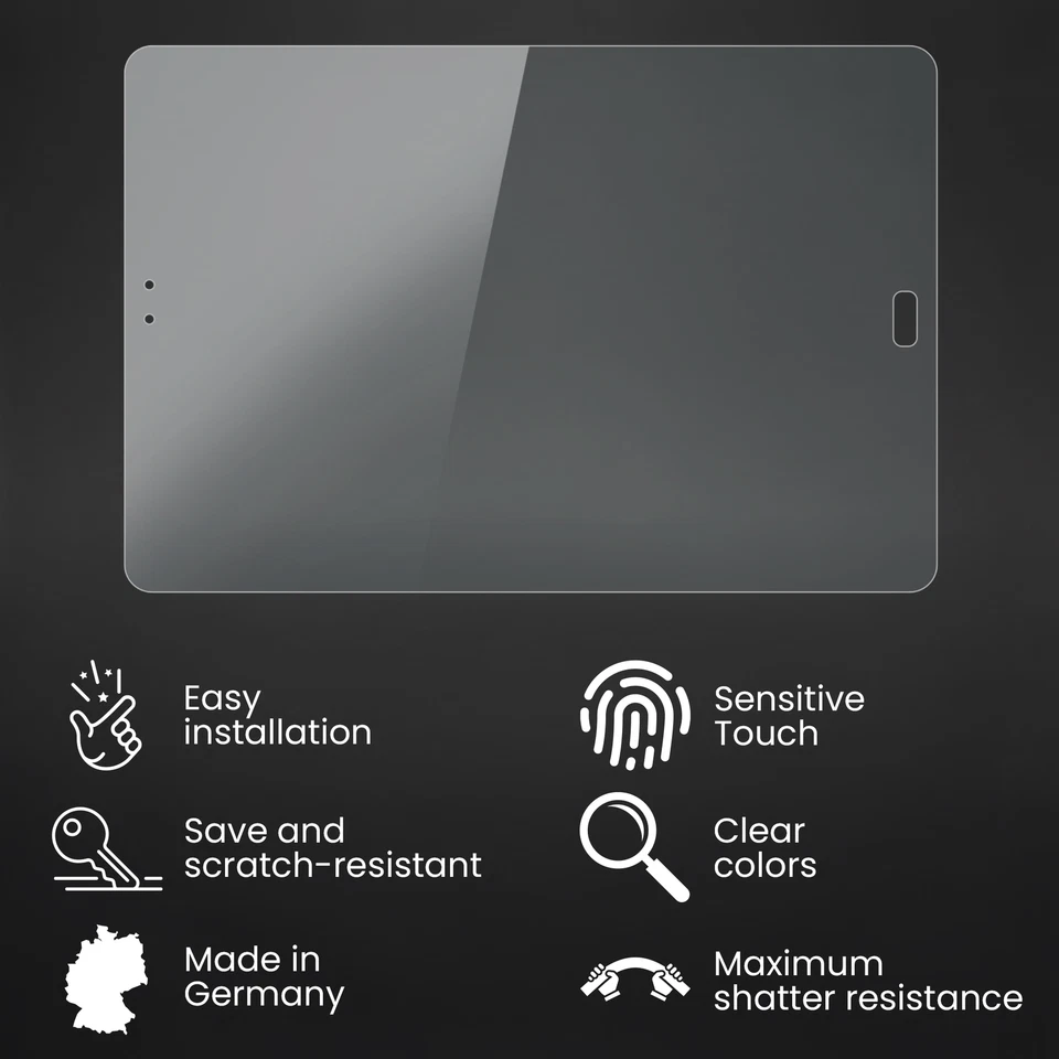 Bruni 2x Protective Film for Asus ZenPad 3S 10 Z500M Screen Protector - Image 3 of 4