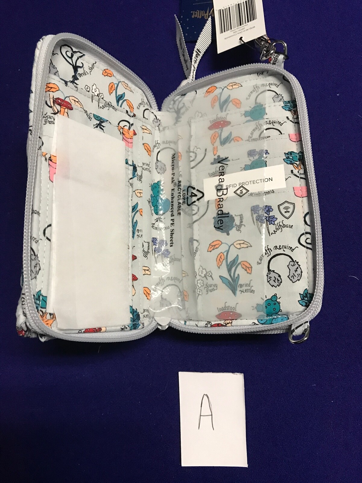 Vera Bradley RFID All In One Crossbody Harry Potter In Herbology Ditsy NEW image 4