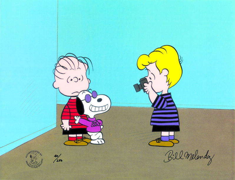 PEANUTS Snoopy Joe Cool Ltd Ed 250 Animation Cel signed Melendez ml13