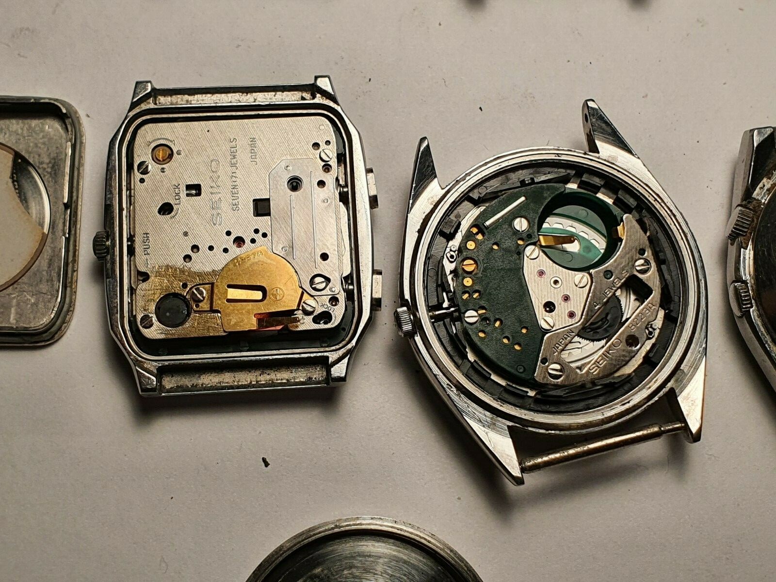 Vintage SEIKO watches quartz lot rare models spares or repair lot 8 x