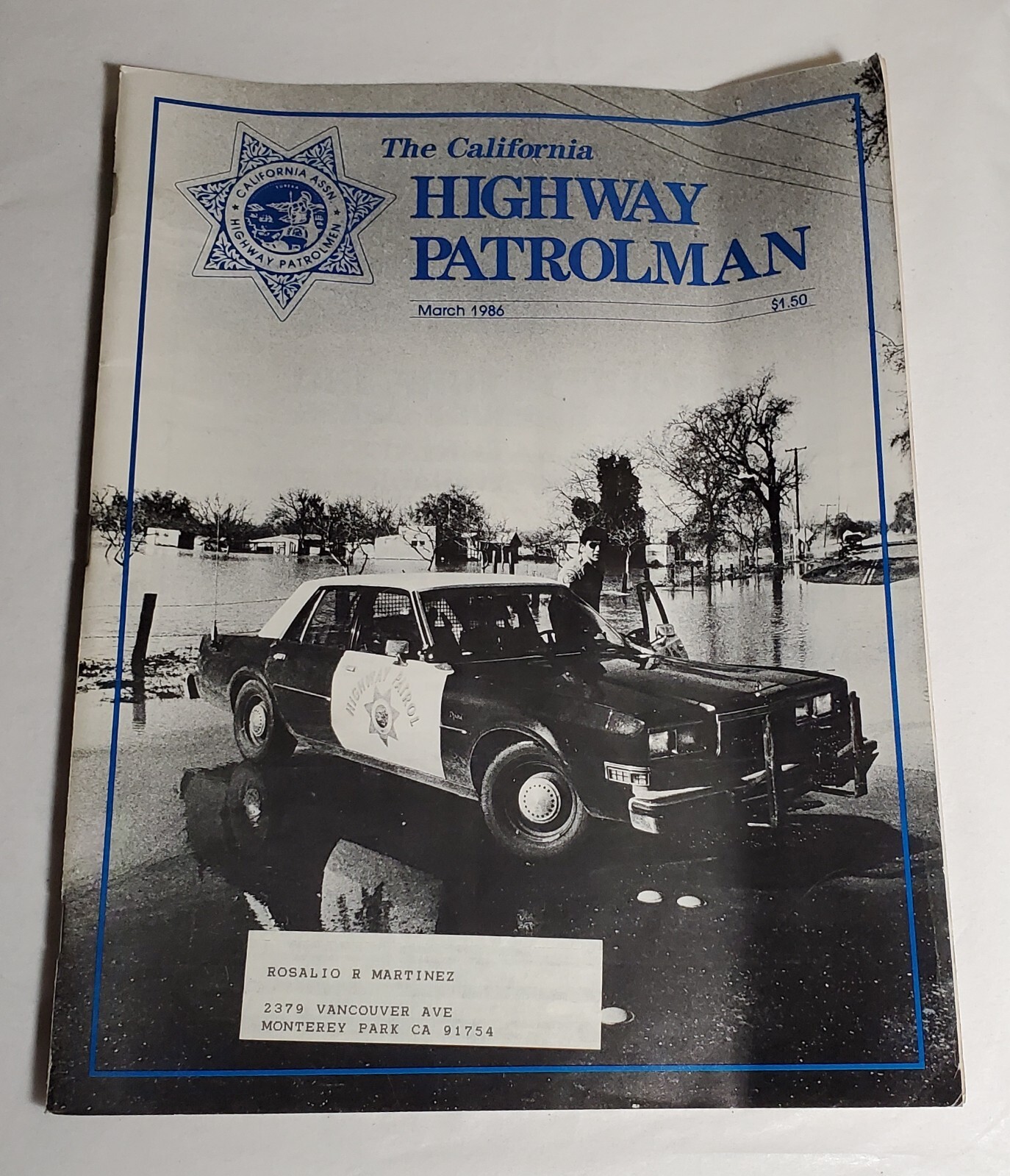 The California Highway Patrolman Magazine March 1986 vol. 50 no. 3 eBay