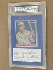 2013 HA Originals 1933 Goudey Travis Jackson #102 Auto 10/13 HOF Autograph