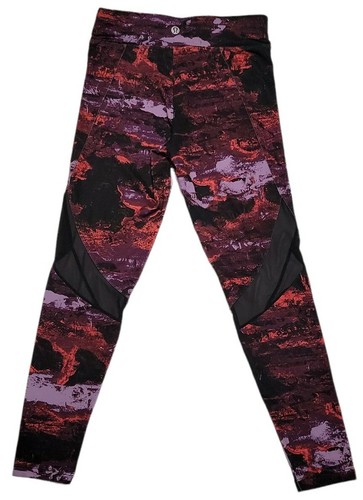 red tie dye lululemon leggings