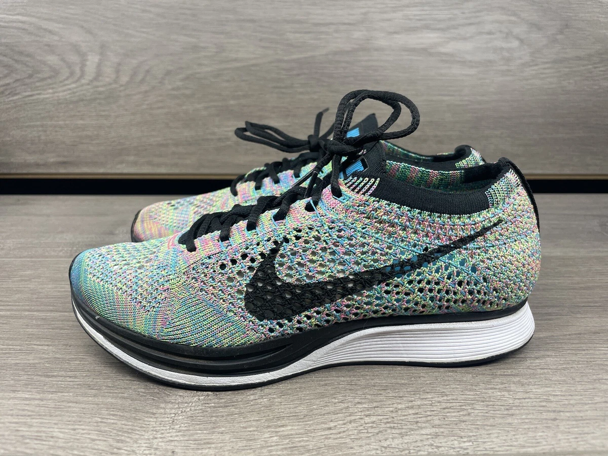 Nike Flyknit Racer Multi Color 526628 305 size US 5.5 | eBay