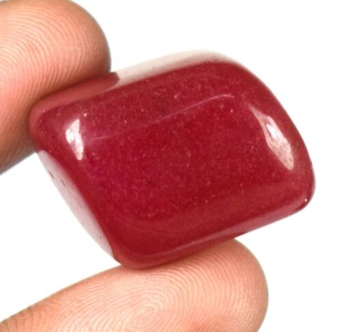 New Inventory 80.20 Ct African Red Ruby Gemstone Natural Fancy Cabochon Tumble - Photo 1/9