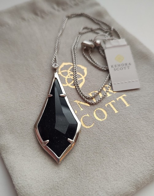 Kendra Scott Olivia Dusted Navy Rhodium 