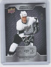 2023-24 Upper Deck Engrained Bernie Nicholls #83 Ebony /49 Los Angeles Kings 