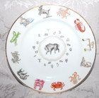 Taurus Zodiac Decorative Plate by Ucagco Ceramics of Japan with Gold Trim — photo 1
