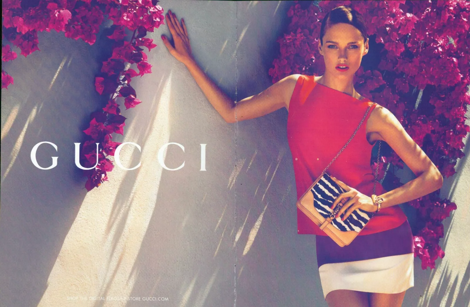 Sacs GUCCI Magazine Impression Publicité Publicité Sac à Main Mode Accessoires 2011