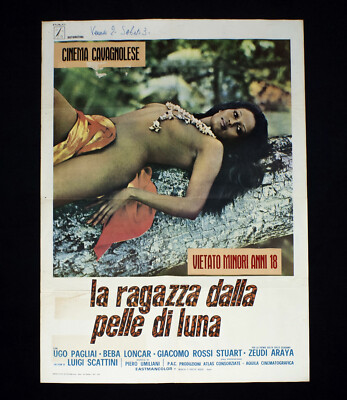 LA RAGAZZA DALLA PELLE DI LUNA manifesto poster Zeudi Araya Seychelles Sexy D77