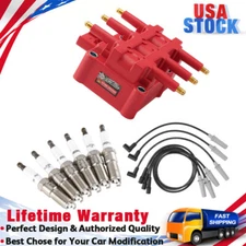 UF305 Ignition Coil with Spark Plugs & Wires for 2007-2011 Jeep Wrangler 3.8L V6