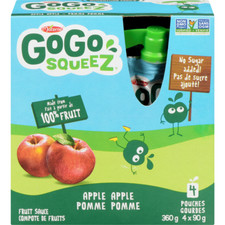4-Pack GoGo squeez Squeeze, Apple