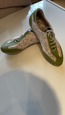 JETTE JOOP Schuhe Damen Hund Mops Hundemotiv Grün Größe 41