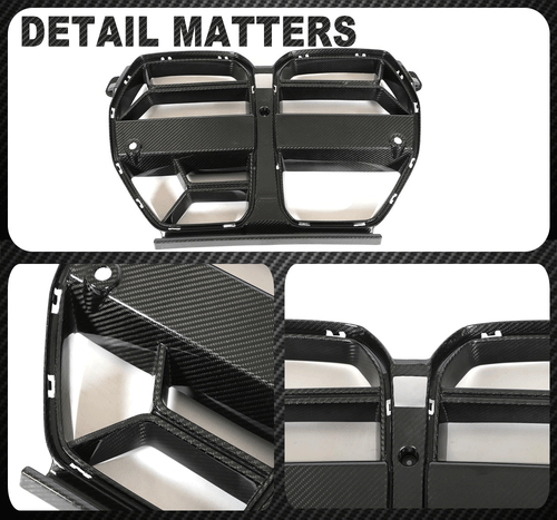 DRY Carbon Kühlergrill Nieren Grill Mit ACC für BMW G80 M3 G82 G83 M4 2021-2024 - Bild 13 von 13
