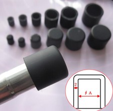 Black Silicone Rubber Plugs End Caps Cover Protector for Tube/Pipe/Rod/Threads