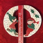 Vintage NOEL Pixie Elves 4 Pc Christmas Hand painted Large Letters — photo 4