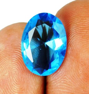 4 50 克拉天然珍贵的椭圆形切割巴西蓝黄玉宽松宝石 Ebay