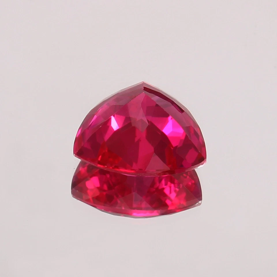 AAA Natürlich Makellos Mosambik Rot Rubin Lose Trillion Schliff Edelstein 8x8 MM - Bild 4 von 4