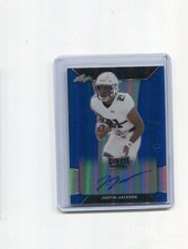 2018 Leaf Metal Draft Autographs Blue Justin Jackson Rookie Auto 24/35