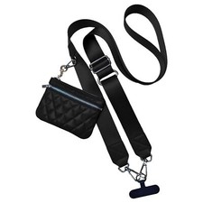 Clip and Go Strap for Phone with Wallet Crossbody, Adjustable Wrist Strap wit...