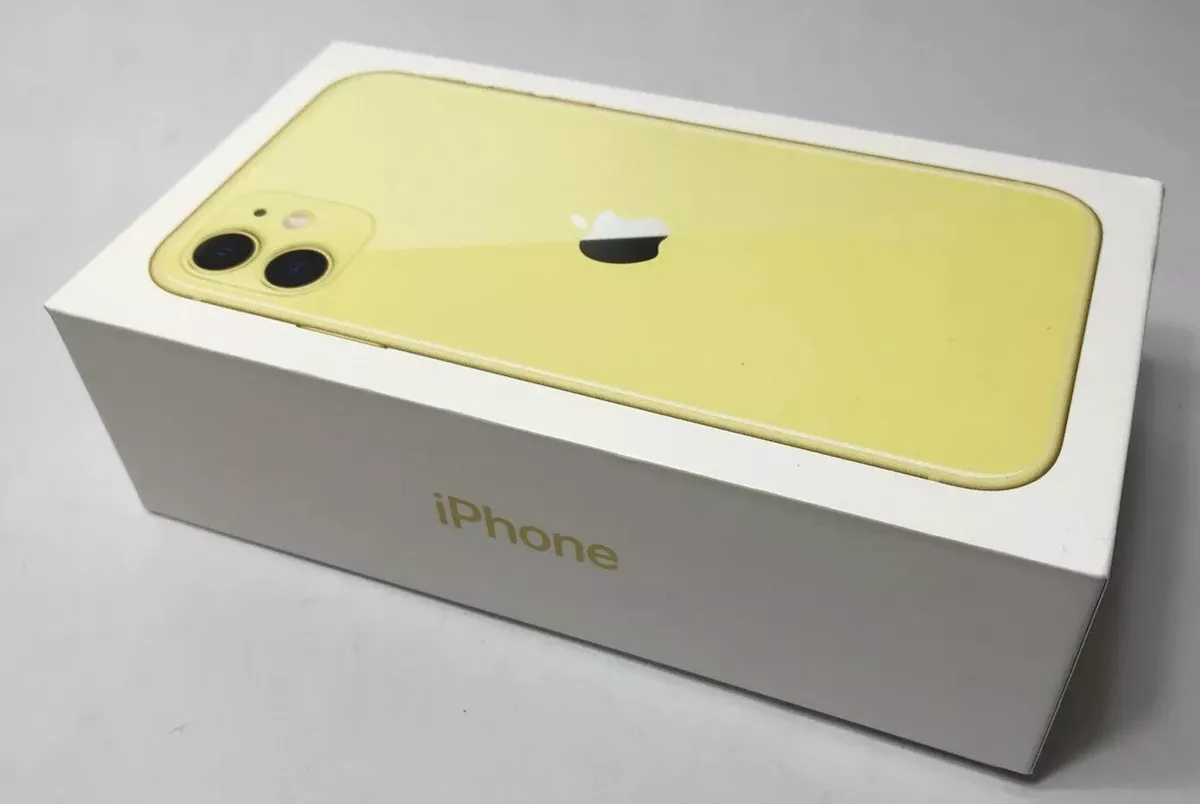 Apple iPhone 11 Empty Box Yellow A2111 64GB Cardboard Box Only | eBay