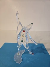 1999 Swarovski Crystal SCS Masquerade Pierrot Figurine 7400099000/ 230586 No Box