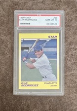 1990 Star #26 Ivan Rodriguez PSA 10 Charlotte Rookie Card. rookie card picture