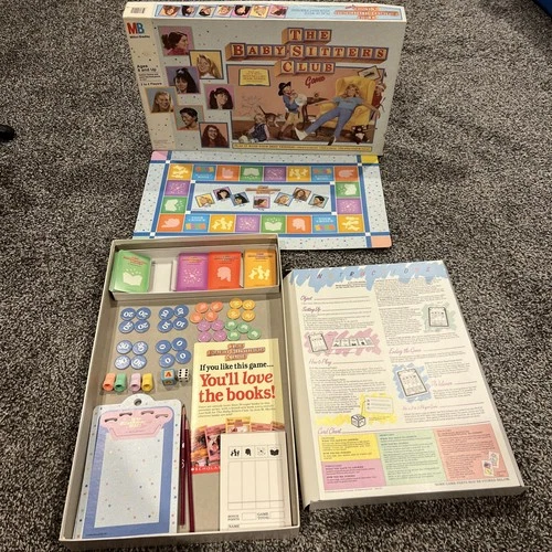 The Baby Sitters Club Board Game Milton Bradley 1989 Vintage & Complete