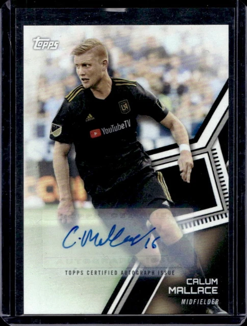 2018 Topps MLS Calum Mallace Auto Autogramm #142 LAFC