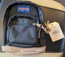 NWT JanSport Half Pint Mini Backpack Day Bag Black BRAND NEW