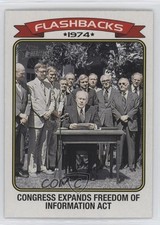 2023 Topps Heritage News Flashbacks Gerald Ford Freedom of Information Act 1g2w