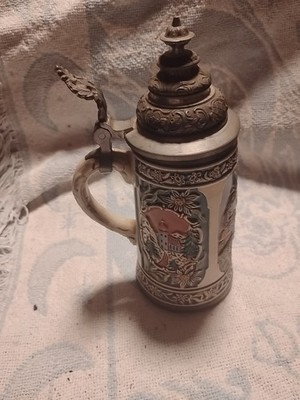 GERZ beer stein limited edition West Germany pewter lid #8450 Certificate