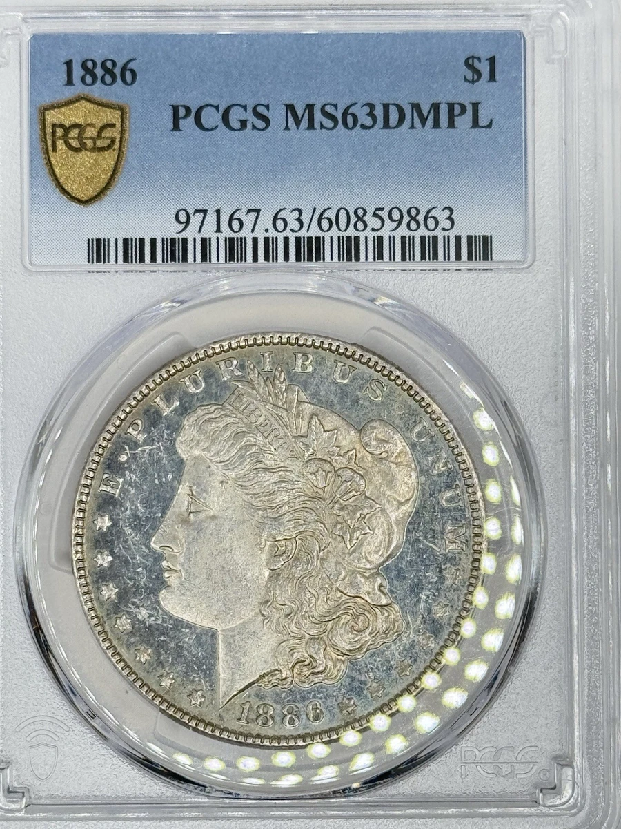 MS 63 Graded 1886 Year Morgan US Dollars (1878-1921) for sale | eBay