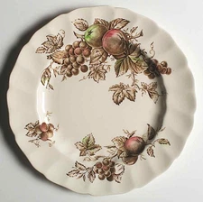 Johnson Brothers Harvest Time Brown Multicolor Dinner Plate 6477422