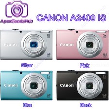 Canon PowerShot A2400 IS Digital Camera 16.0 MP 5X Optical Zoom with Accessories