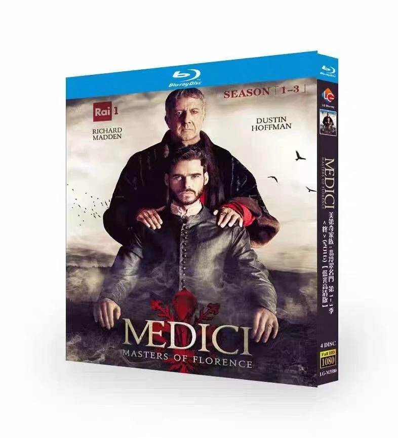 Medici Masters of Florence Season 1-3 TV Series 1080P All Region free 4-Disc