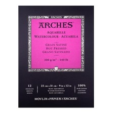 Arches Watercolor Pad 9X12-inch Natural White 100 Cotton Pa