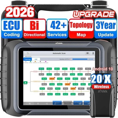 XTOOL D8W Bidirektionales Scan-Tool zur ECU-Codierung & Schlüsselprogrammierung