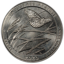 2020-S Mint State Tallgrass Prairie National Park Quarter 25C
