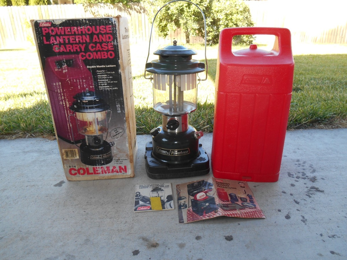 Vintage 1986 Coleman Powerhouse 2 Mantle Lantern Model 290