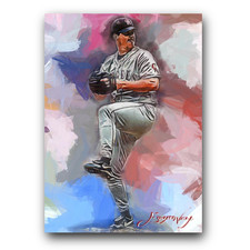 Troy Percival Art Card Limited 3/50 Edward Vela Signed (Anaheim Angels)