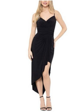 Xscape Dress 4 Tulip Hem Midi Hi-Low Evening Slit Cocktail Party Wedding NEW